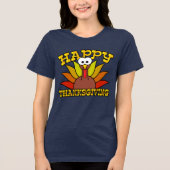 Happy Thanksgiving Tri-Blend Shirt (Vorderseite)