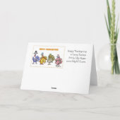 Happy Thanksgiving Trukeys Feiertagskarte (Rückseite)