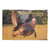 Happy Thanksgiving Truthahnvogel Kissenbezug (Rückseite)