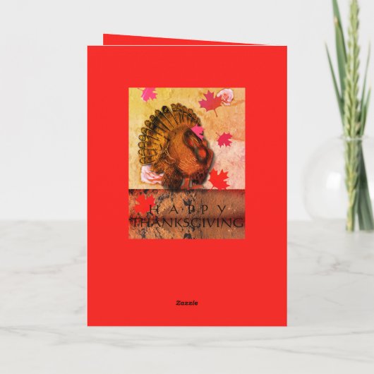 "Happy Thanksgiving" Türkei (Rückseite)