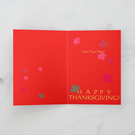 "Happy Thanksgiving" Türkei (Innenseite)