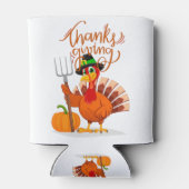 Happy Thanksgiving Türkei Dosenkühler (Rückseite)