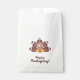 Happy Thanksgiving Türkei Fußball Feathers Geschenktütchen