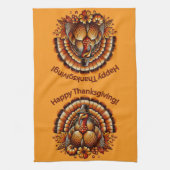Happy Thanksgiving Türkei Geschirrtuch (Vertikal)
