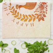 Happy Thanksgiving Türkei Küchentuch (Gefaltet)