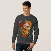 Happy Thanksgiving Türkei Pilgrim Holiday Sweater Sweatshirt (Vorne ganz)
