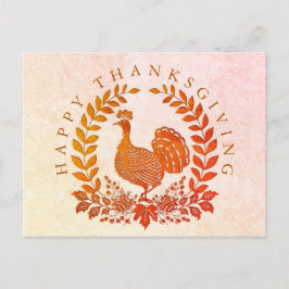 Happy Thanksgiving Türkei Postcard Postkarte
