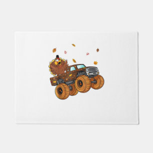 Happy Thanksgiving Türkei Riding Monster Truck Boy Fußmatte