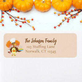 Happy Thanksgiving Türkei serviert Kuchen & Eis Cr