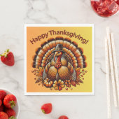Happy Thanksgiving Türkei Serviette (Beispiel)
