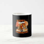 Happy Thanksgiving Türkei spielen Baseball Player Kaffeetasse (Mittel)