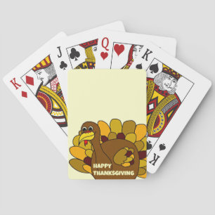 Happy Thanksgiving Türkei Spielkarten