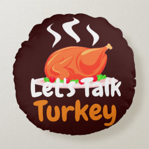 Happy Thanksgiving Türkei Tag   Sprechen wir mit d Rundes Kissen