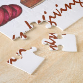 Happy Thanksgiving Turkey Cranberry Pie Holiday Puzzle (Seite)