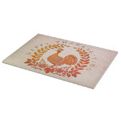 Happy Thanksgiving Turkey Cutting Board Schneidebrett (Ecke)