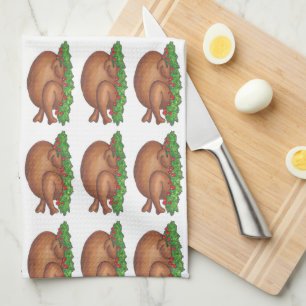 Happy Thanksgiving Turkey Day Dinner Platter Handtuch