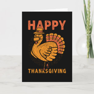 Happy Thanksgiving Turkey Day Familie Kinder Match Karte