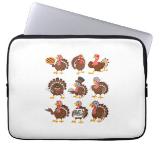Happy Thanksgiving Turkey Day Girls Boys Kinder To Laptopschutzhülle