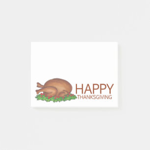 Happy Thanksgiving Turkey Dinner Holiday Post-its Post-it Klebezettel
