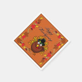 Happy Thanksgiving Turkey Dinner Napkins Serviette (Ecke)