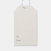 Happy Thanksgiving Turkey Dinner Pink Geschenkanhänger (Rückseite)