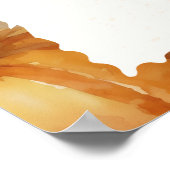 Happy Thanksgiving Turkey Ernte Jahreszeit Poster (Ecke)