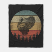 HAPPY THANKSGIVING TURKEY FLEECEDECKE (Vorderseite)
