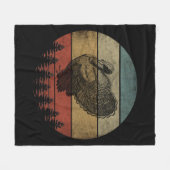 HAPPY THANKSGIVING TURKEY FLEECEDECKE (Vorderseite (Horizontal))