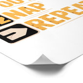 Happy Thanksgiving Turkey Football Nickerchen Wied Poster (Ecke)