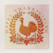 Happy Thanksgiving Turkey Jigsaw Puzzle (Vertikal)