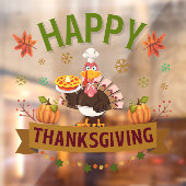 Happy Thanksgiving Turkey Kleben Fensteraufkleber (Blatt 2)