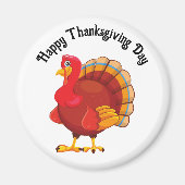 Happy Thanksgiving Turkey Magnet (Vorne)
