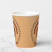 Happy Thanksgiving Turkey Paper Cup Pappbecher (Links)