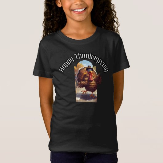Happy Thanksgiving Turkey Parade T-Shirt (Vorderseite)