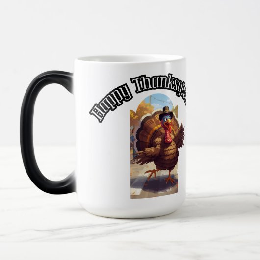 Happy Thanksgiving Turkey Parade Verwandlungstasse (Links)