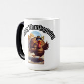 Happy Thanksgiving Turkey Parade Verwandlungstasse (Vorderseite Links)