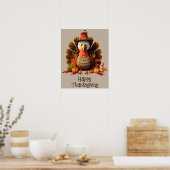 Happy Thanksgiving Turkey Poster (Küche)