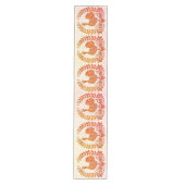 Happy Thanksgiving Turkey Table Runner Mittelgroßer Tischläufer (Vorderseite)