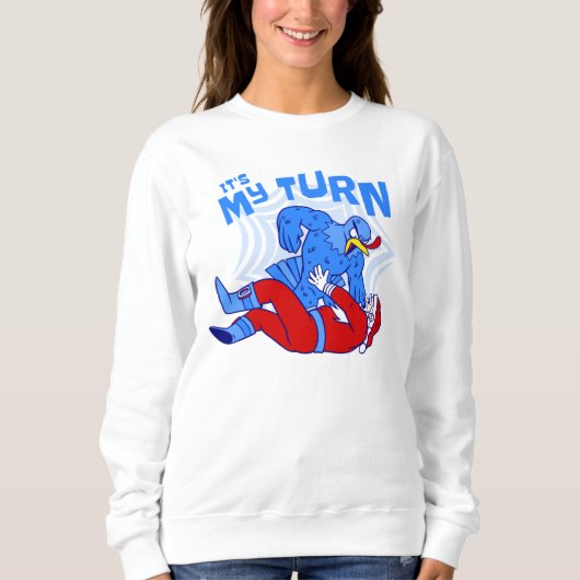 happy thanksgiving turkey vs santa christmas sweatshirt (Vorderseite)