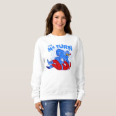 happy thanksgiving turkey vs santa christmas sweatshirt (Vorne ganz)