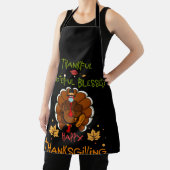 Happy thanksgiving Turkey With A Mask Thankful Schürze (InSitu)