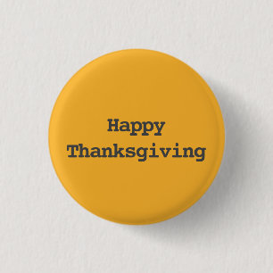 Happy Thanksgiving Typografie Button