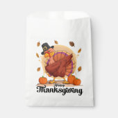 Happy Thanksgiving Typografie Gunst Bags Geschenktütchen (Vorderseite)