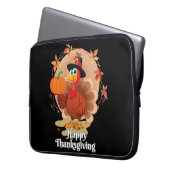 Happy Thanksgiving Typografie Laptopschutzhülle (Vorderseite Links)