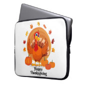 Happy Thanksgiving Typografie Laptopschutzhülle (Vorderseite Links)