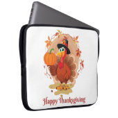 Happy Thanksgiving Typografie Laptopschutzhülle (Vorne Rechts)