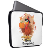 Happy Thanksgiving Typografie Laptopschutzhülle (Vorne Rechts)