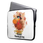 Happy Thanksgiving Typografie Laptopschutzhülle (Vorderseite Links)