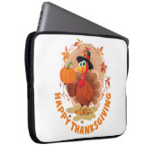 Happy Thanksgiving Typografie Laptopschutzhülle (Vorne Rechts)