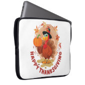 Happy Thanksgiving Typografie Laptopschutzhülle (Vorne Rechts)